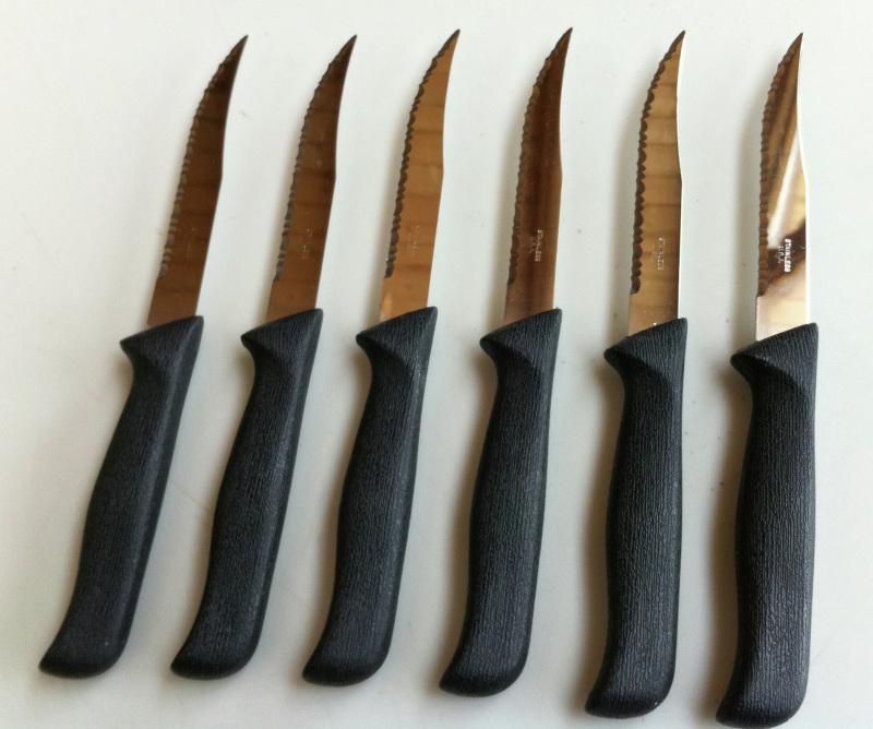 Vintage Ginsu Knives Carve & Serve Set Surgical Stainless Steel